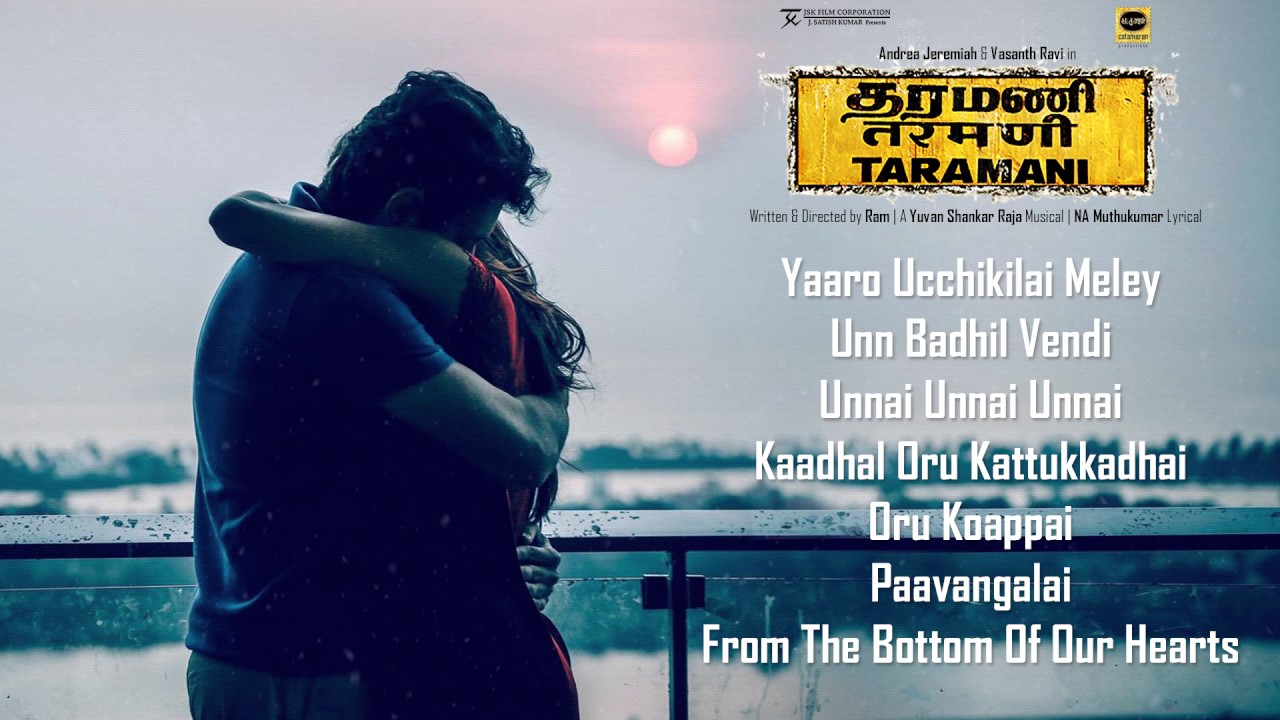 Yaaro Ucchikilai Meley Lyrics  | Taramani | Adrian Knight Jesly, Andrea Jeremiah, Anjali, Vasanth Ravi | Yuvan Shankar Raja | Yuvan Shankar Raja