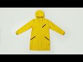 How to fold S-cape raincoat into small pocket.