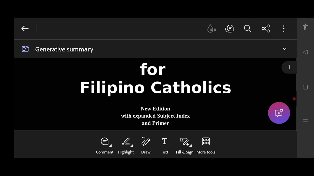 Catechism for Filipino Catholics by Catholic Bishops’ Conference of the Philippines (Part 1)