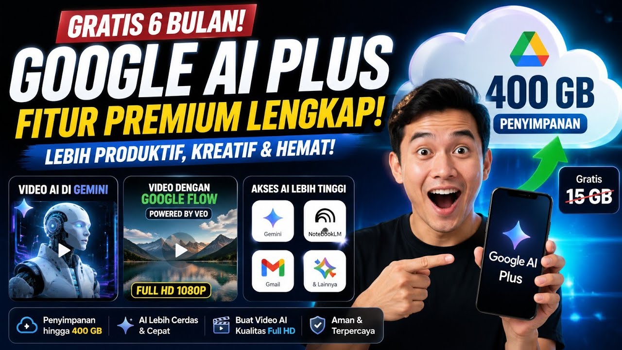 Cara Gratis Berlangganan Google Ai Plus Selama 6 Bulan