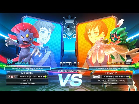 Weavile vs Decidueye - Pokkén Tournament DX