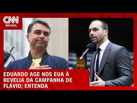 Eduardo Bolsonaro age nos EUA à revelia de campanha de Flávio; veja análise | HORA H