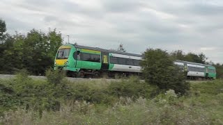 preview picture of video '171722 and 37604+37605 on the Marshlink in South Ashford'