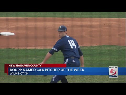 Roupp adds another CAA Pitcher of the Week Award