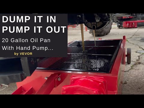 REVIEW: VEVOR Oil Drain Pan 18 Gallon Oil Drain Pan for Large Oil Changes