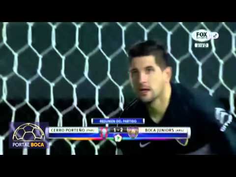 Cerro Porteño 1 Vs. Boca 2 (Tevez y Lodeiro) - 8vos. de final (Ida) Copa Libertadores 2016