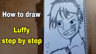 How to draw  Monkey D. Luffy step by step  | One Piece Wiki  |
