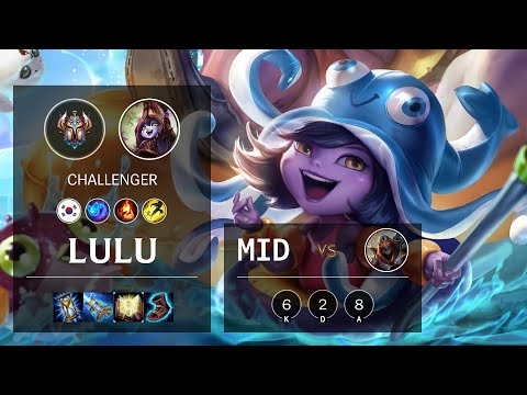 Lulu Mid vs Zed - KR Challenger Patch 10.13