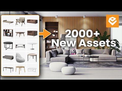 How to access 2,000 NEW Assets in Enscape
