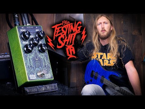 Airis Effects Nemesis Preamp 2017-2018 - Metallic Green w/ Alien Print image 5