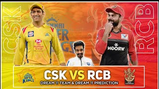 CSK vs RCB Dream11 Team | CSK vs BLR Dream11 Team | CSK vs RCB Dream11 Team Prediction | IPL 2021