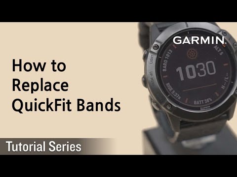 Garmin QuickFit 22 mm greitai atsegamas silikoninis dirželis, Juodos spalvos video