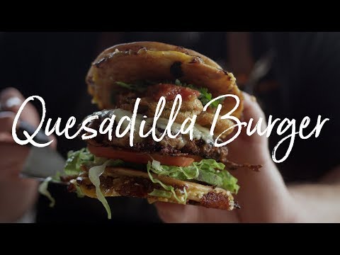 Quesadilla Burger on the Le Griddle