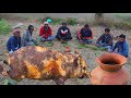 Indian Tribe People Cooking Pig Palm Tree Juice Drink With Pork Recipe Porkrecipe Pigcurry