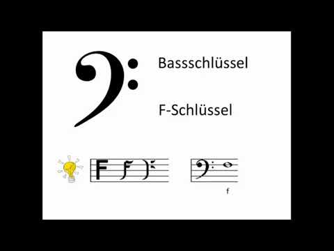 Die Notenschrift: Der Bassschlüssel