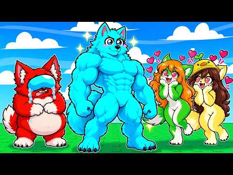 Entrené para Volverme el LOBO MÁS FUERTE y Ligar en Roblox!
