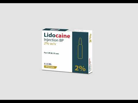 2% w/v, Lidocaine Injection BP, 5 ml