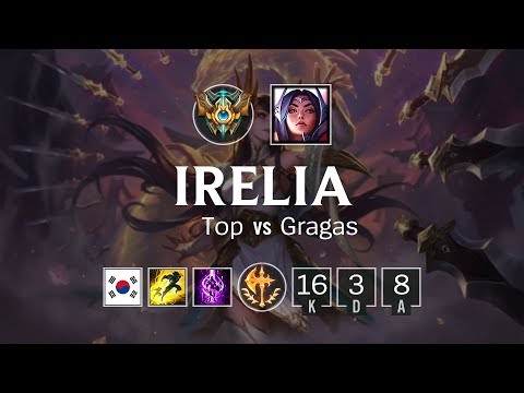 Irelia Top vs Gragas - KR Challenger Patch 8.17