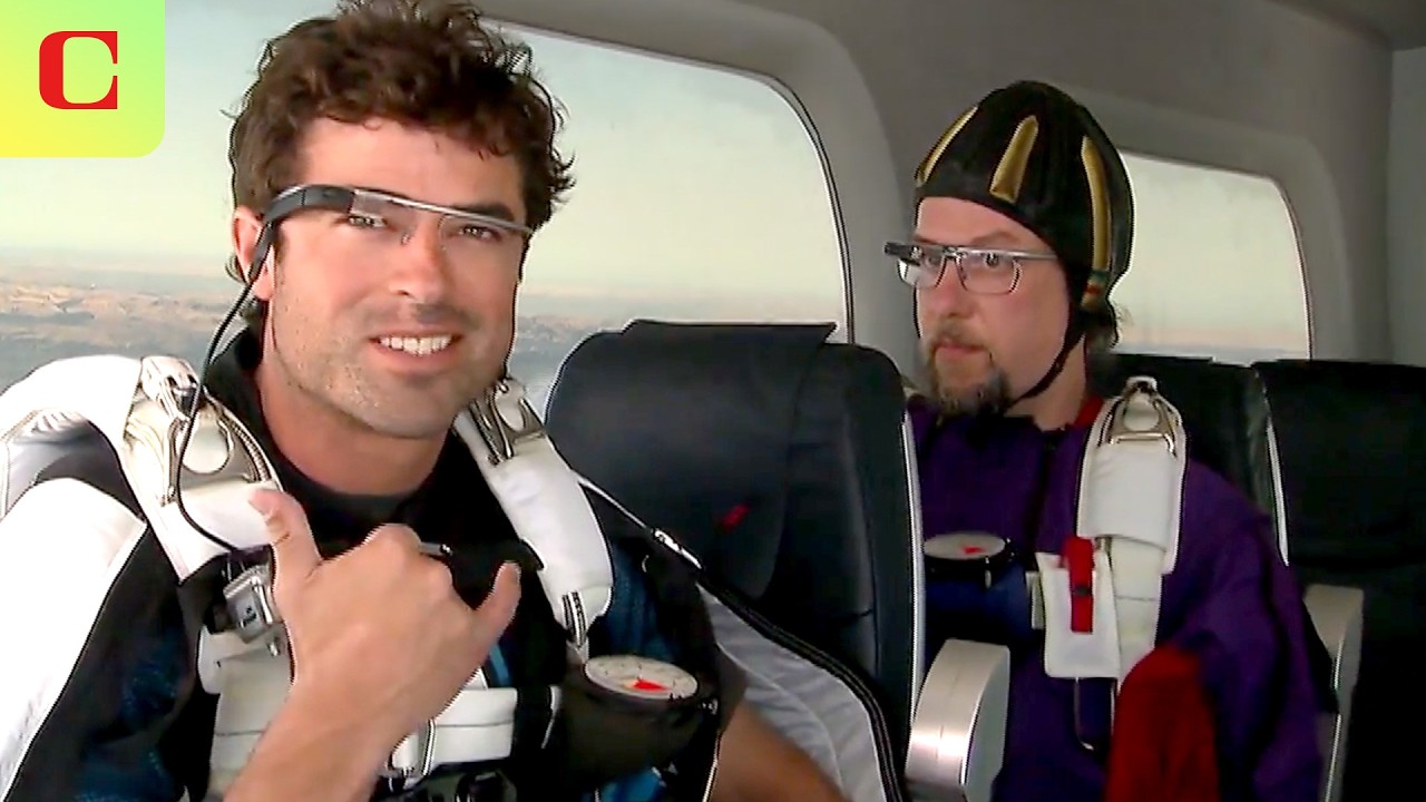Google Demos Google Glass in 2012 by Jumping Out of a Plane | CNET Archives
