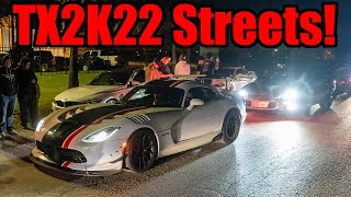 FASTEST TX2K22 STREET CARS SHOWED UP TO WILD CAR MEET! (1800HP Vipers, FAST EVOs and MORE!)