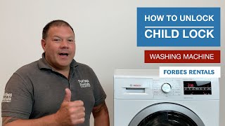 How to unlock Child Lock from your washing machine? | Forbes Rentals