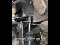 How To Adjust The Clutch Pedal Height