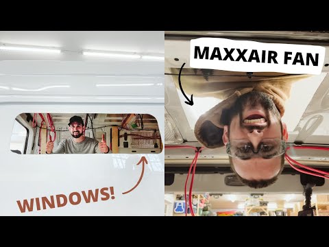 We CUT A HOLE IN OUR VAN! Installing A Window In A Van | How to Install a Diesel Heater in a van
