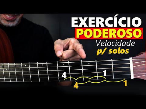 Esse é o MELHOR EXERCÍCIO para soltar os dedos e ganhar VELOCIDADE NOS SOLOS - Aprenda na horizontal