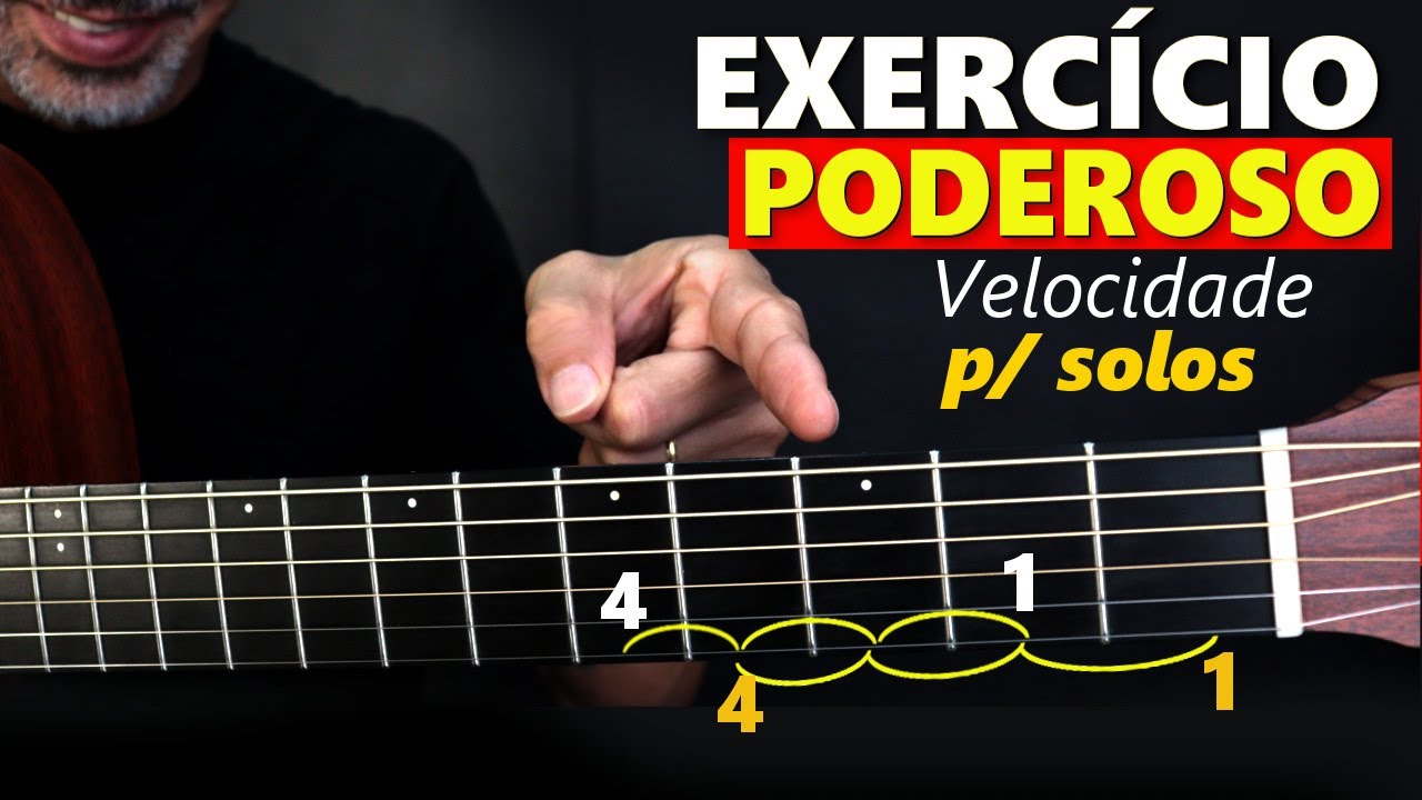 Esse é o MELHOR EXERCÍCIO para soltar os dedos e ganhar VELOCIDADE NOS SOLOS - Aprenda na horizontal