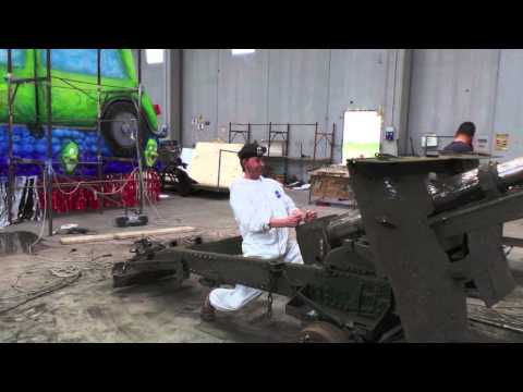 Pontecorvo Gun refurbished 70 years after WWII conquer of the Hitler Line 2015