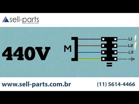 Esquema de ligação Axial 440V