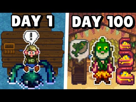 I played 100 days of Stardew Valley only FISHING