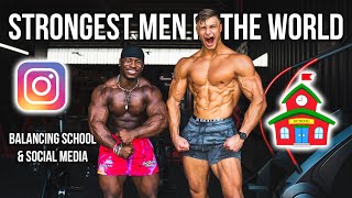 TRAINING THE STRONGEST MAN IN THE WORLD | Ft. Russwole 1 Week Out