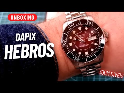 UNBOXING: DAPIX HEBROS 41MM AUTO 300M DIVER (SHE'S A BEAUTY!)