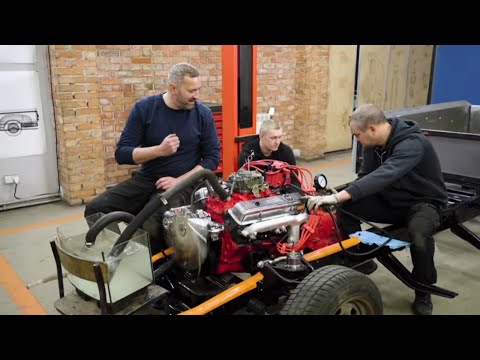 The freshly assembled V8 engine started on the first try! #Klimek_vs_Duda