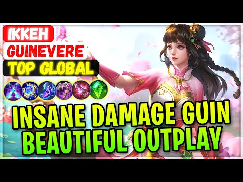 Insane Damage Guin, Beautiful Outplay [ Top Global Guinevere ] ikkeh - Mobile Legends Gameplay Build