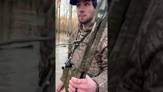 Shotgun blows up while duck hunting.