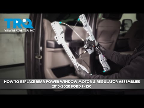 How to Replace Rear Power Window Motor & Regulator Assemblies 2015-2020 Ford F-150