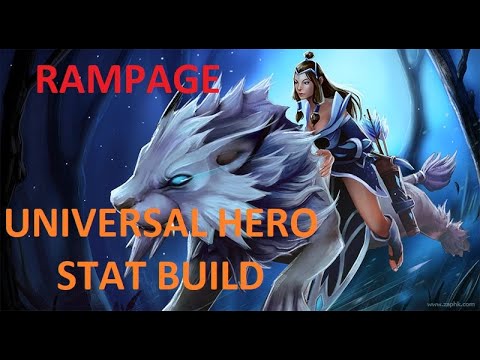 Mirana Rampage - Universal Hero Stat build - Patch 7.33 [ Dota2 - Mirana -Rampage ] #shorts