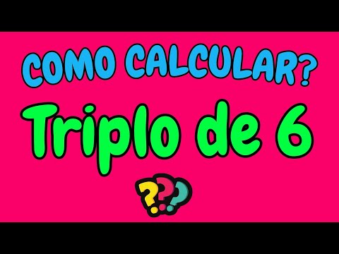 COMO CALCULAR O TRIPLO DE 6? | Qual é o triplo de 6 | triplo de um número