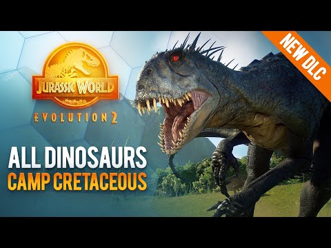 BUMPY! SCORPIOS REX! TORO! All The Dinosaur of Camp Cretaceous - Jurassic World Evolution 2 | 4K
