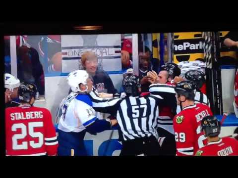 Bolland Make Sobotka Flinch, Blackhawks vs. Blues, 4/14/2013