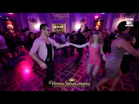 Deniz Seven & Ksyusha Kononenko - social dancing @ Vienna Salsa Congress 2019