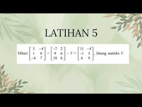 LATIHAN MATRIKS 1