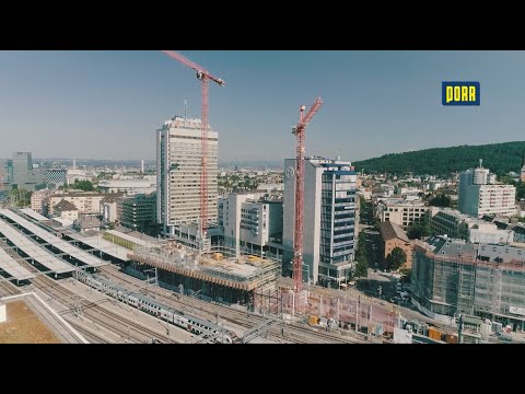 PORR SUISSE: Neubau des Franklinturms – Der Turm wächst aus dem Boden