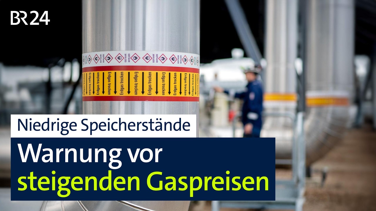 Niedrige Speicherstände: Warnung vor steigenden Gaspreisen | BR24