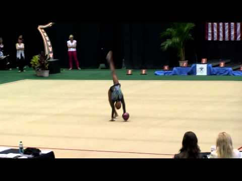 Nastasya Generalova _ USA Junior Olympics_ 2012_Rhythmic Gymnastic_Ball
