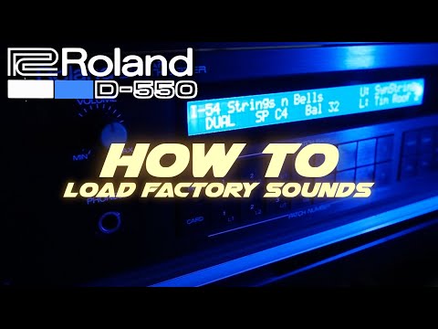 ROLAND D-550/D-50 - HOW TO LOAD FACTORY PATCHES/SOUNDS TUTORIAL(SYSEX format)