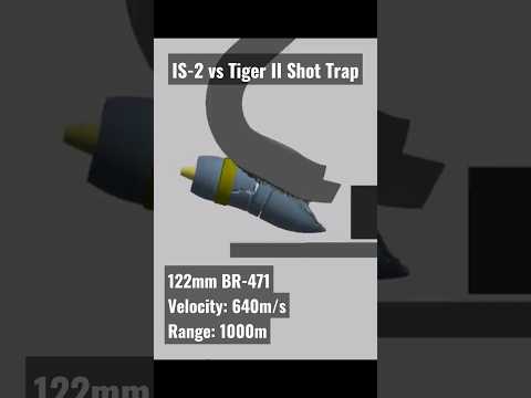 THE TIGER II's BIGGEST WEAKNESS | TIGER II Shot Trap #simulation #tank #ww2 #warthunder #top #fyp