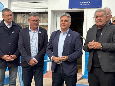 Llaryora y Busso con miembros de la mesa de Enlace Córdoba en Laspiur